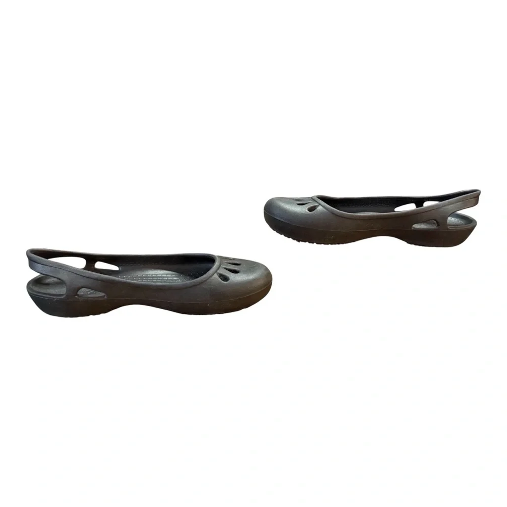 Crocs Malindi Slingback Ballet Flats Women’s Size 10 Black